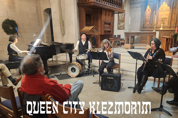 Queen City Klezmorim in performance at Christ Church Cathedral, Cincinnati, Ohio